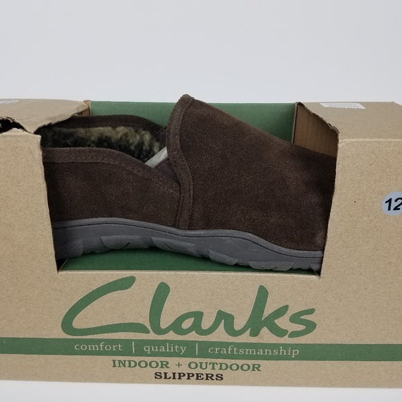 clarks mens slippers indoor outdoor